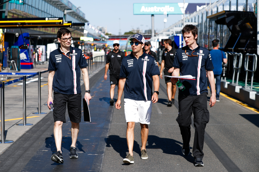 Előkészületek a Forma-1-es Ausztrál Nagydíjra, Sergio Pérez, Force India 