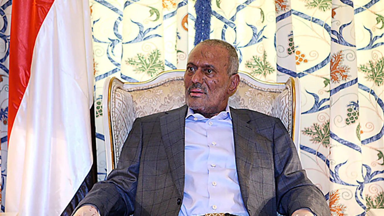 Ali Abdullah Saleh, Száleh, távozó jemeni elnök, interjú az őt ért támadás után