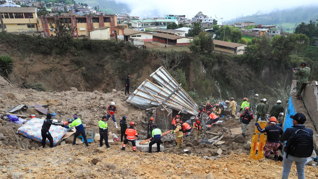 földcsuszamlás, Ecuador 