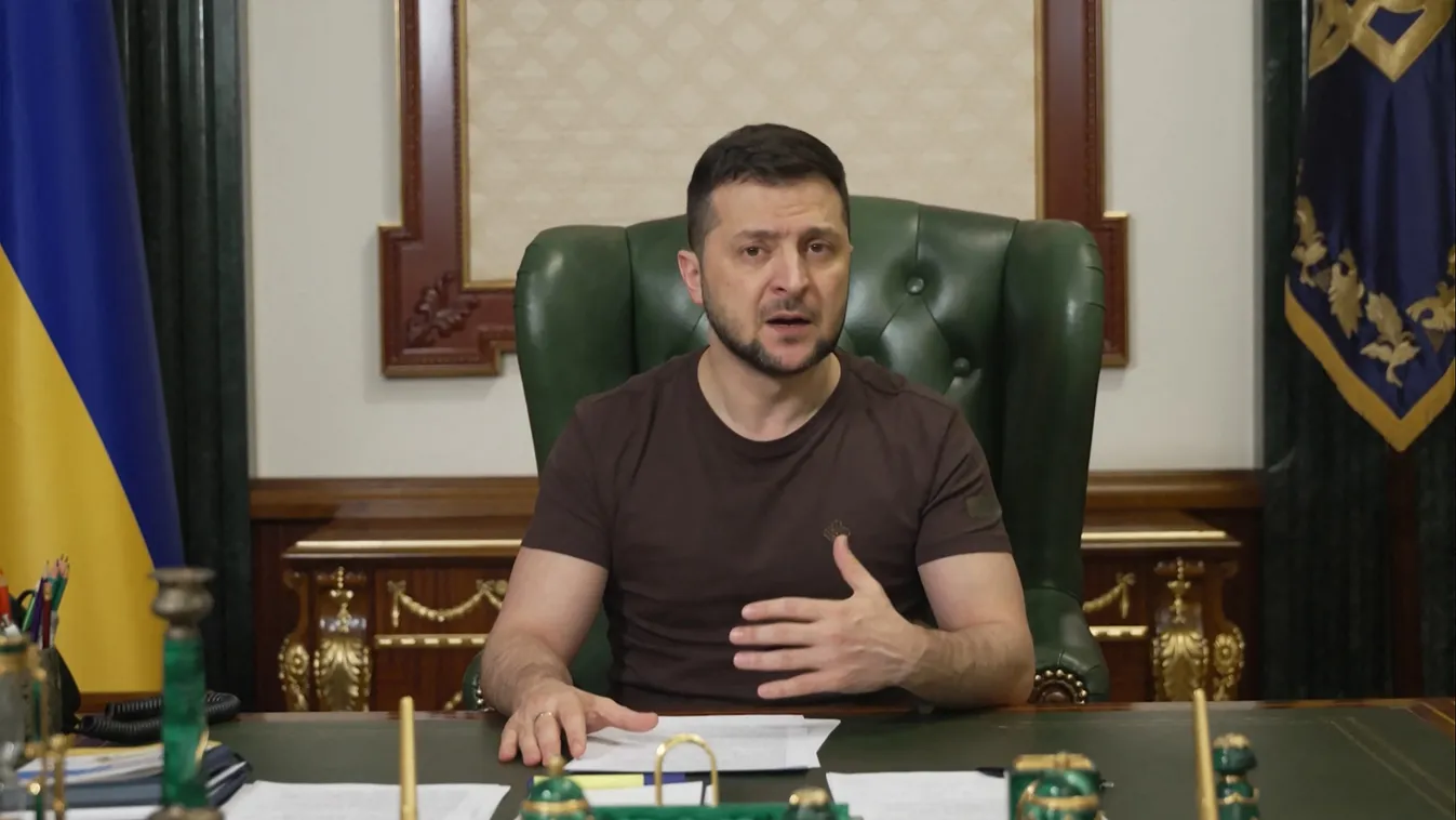 Volodymyr Zelensky, Volodimir Zelenszkij ukrán elnök, portré 