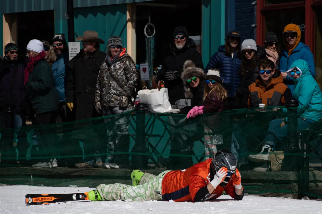 Síjöring, sí, rodeó, Leadville, Colorado, USA, 