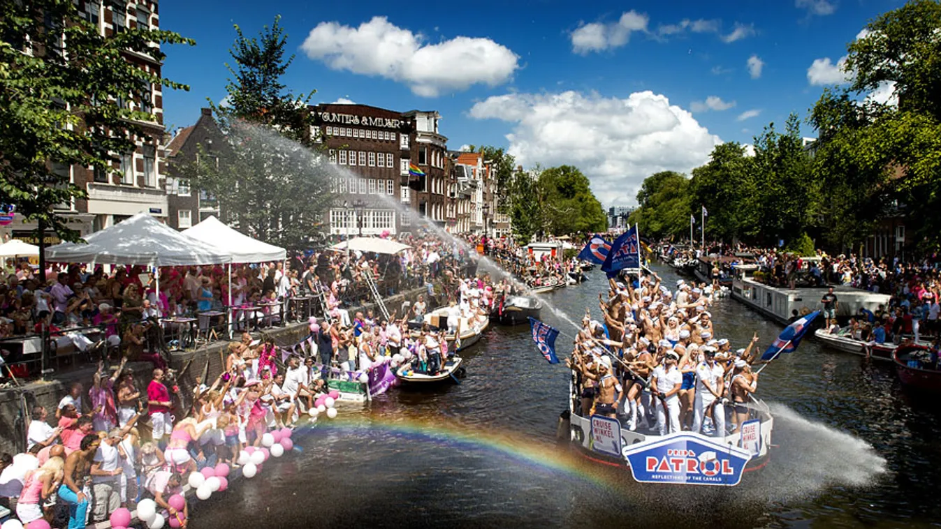 Hollandia, Amsterdam, gay pride, melegfelvonulás, 