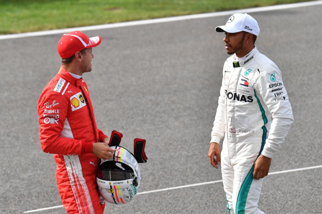 A Forma-1-es Olasz Nagydíj szombati napja, Sebastian Vettel, Scuderia Ferrari, Lewis Hamilton, Mercedes-AMG Petronas 