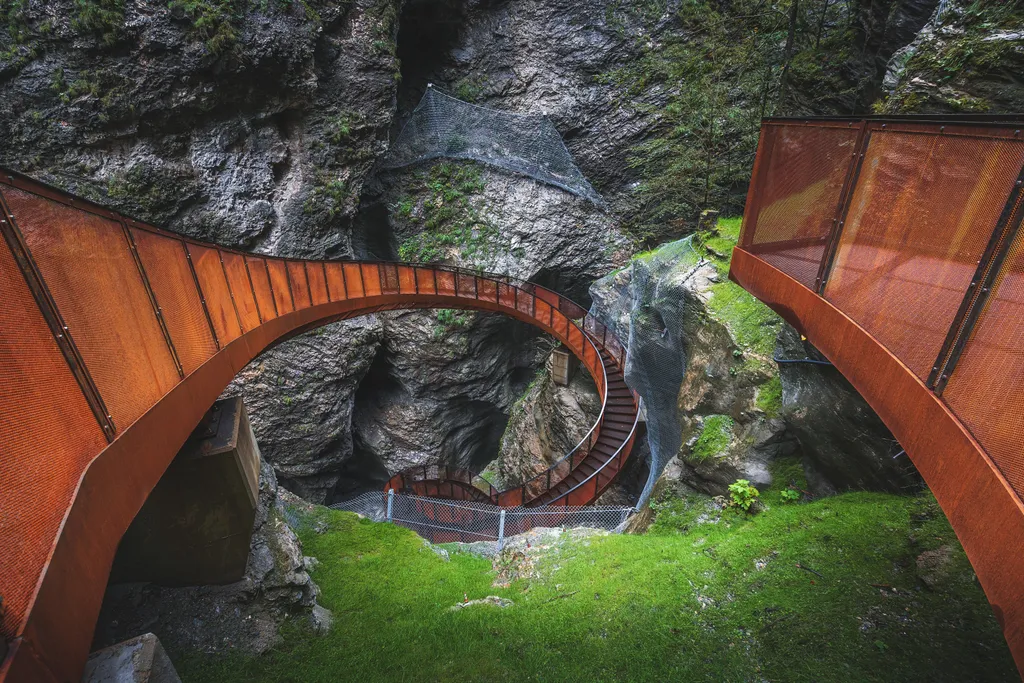 Liechtenstein, Canyon, Kanyon, szurdok, Liechtensteinklamm, természet, alpok, Ausztria 