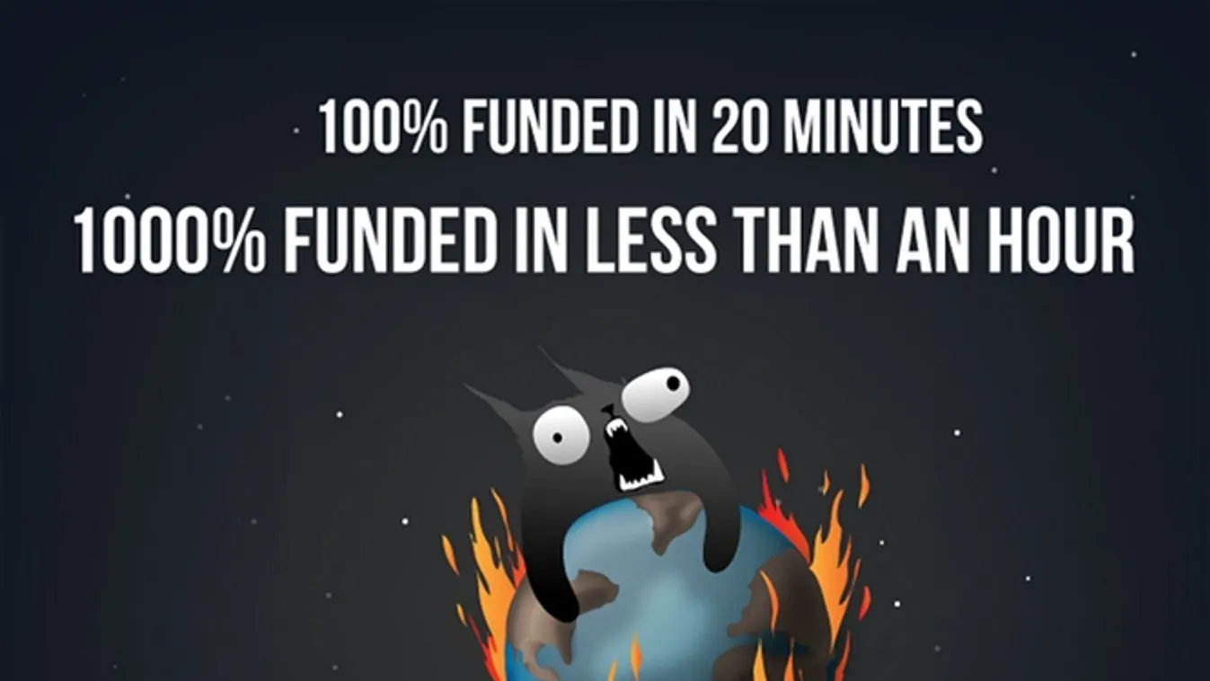 Kickstarter, Exploding Kittens, közösségi finanszírozás, crowdfunding 