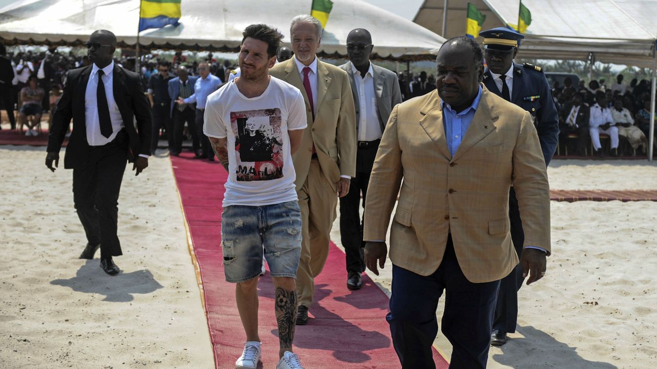 Lionel Messi Gabonban járt 