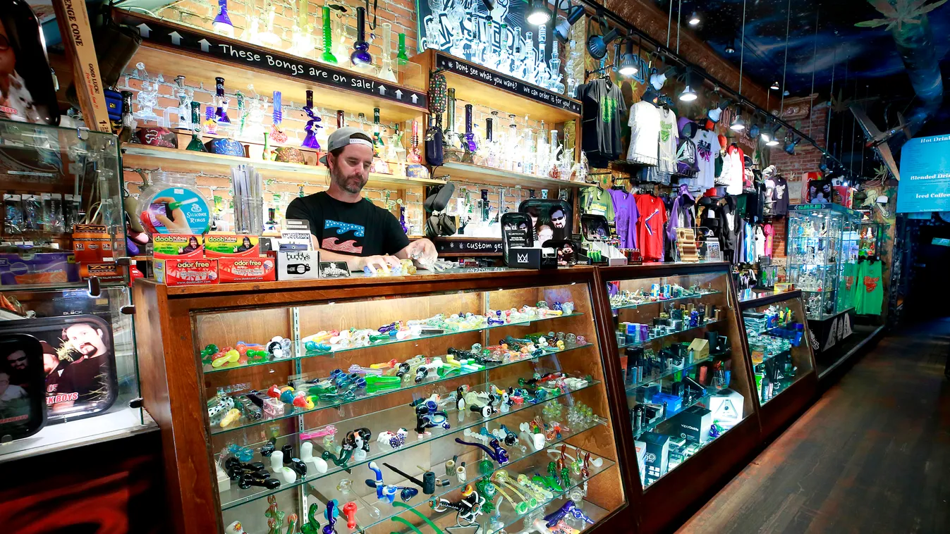 GettyImageRank2 Human Interest VANCOUVER, BC - JUNE 20: New Amsterdam Cafe owner Todd Bolli checks his inventory as he stands behind the counter of his retail shop June 20, 2018 in Vancouver, British Columbia, Canada. Canadian Prime Minister Justin Trudea