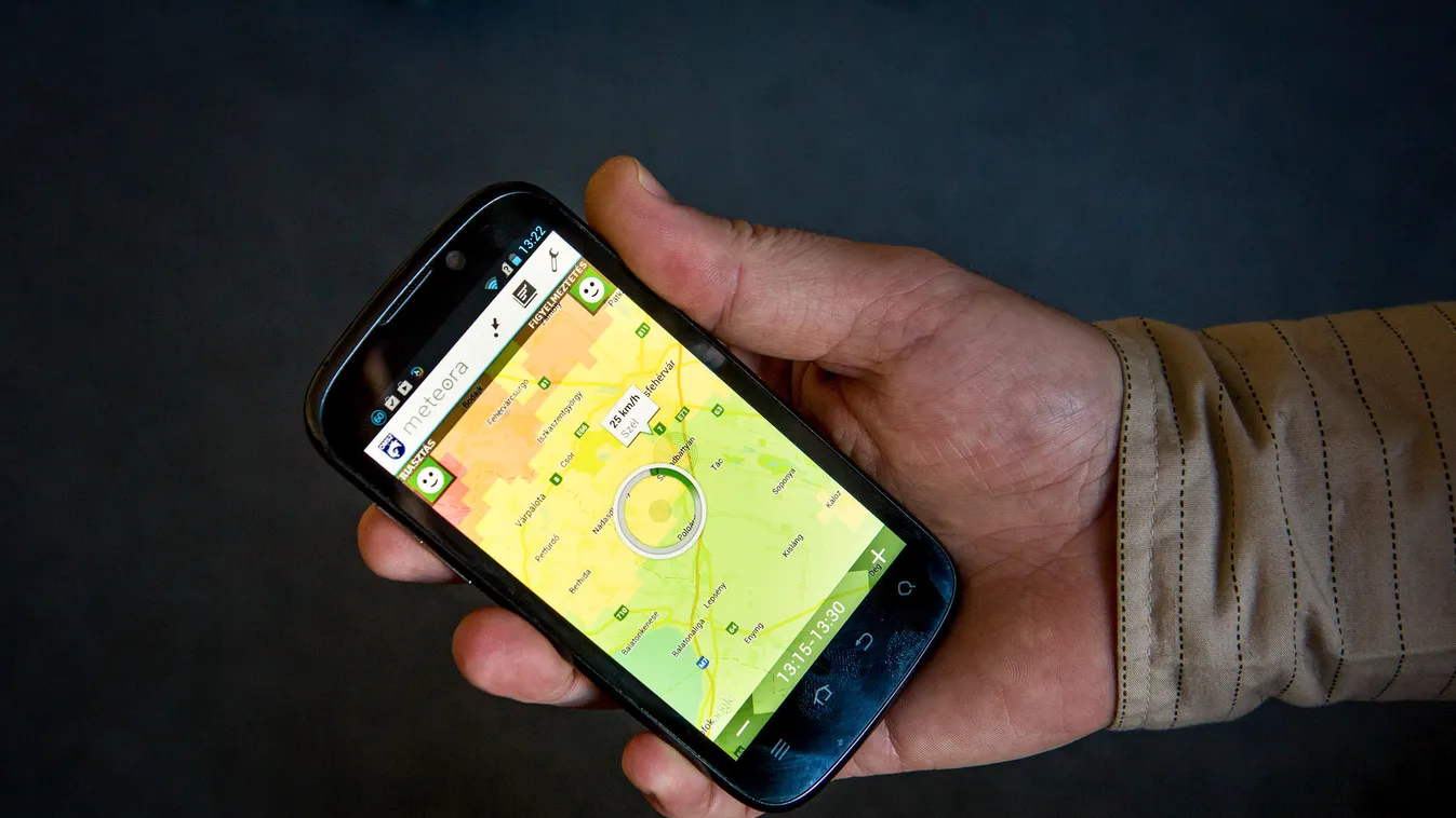 Meteora veszélyjelző app, okostelefon 