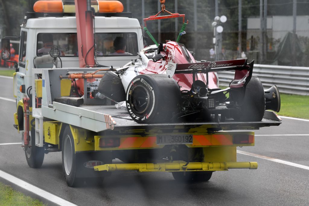 A Forma-1-es Olasz Nagydíj pénteki napja, Marcus Ericsson, Alfa Romeo Sauber 