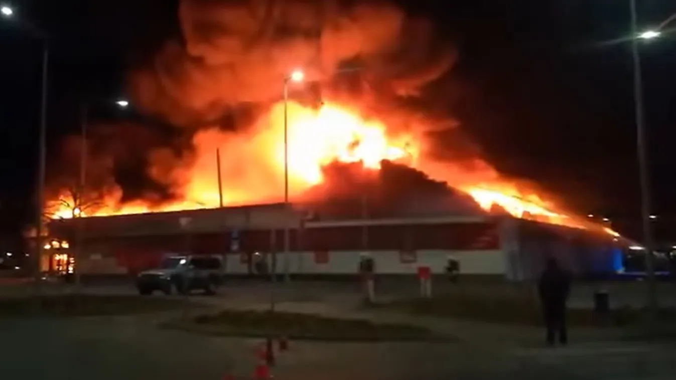 tűz áruház Szentendre 
