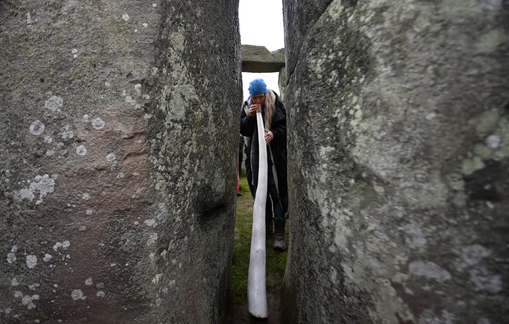 Téli napforduló Stonehenge-nél 