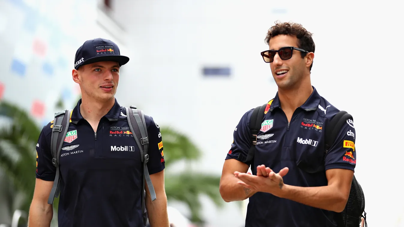 Előkészületek a Forma-1-es Orosz Nagydíjra, Max Verstappen, Daniel Ricciardo, Red Bull Racing 