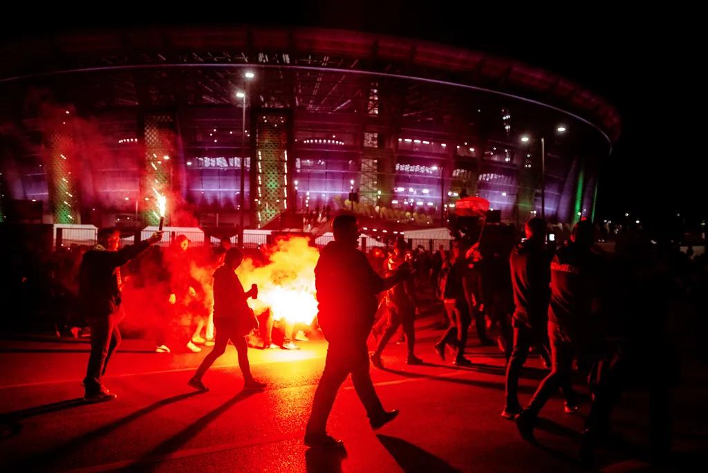 Nemzetek Ligája, UEFA, válogatott, labdarúgás, mérkőzés, futball, labdarúgás, Magyarország-Olaszország, Olaszország, Budapest, Puskás Aréna, szurkolók, vonulás 