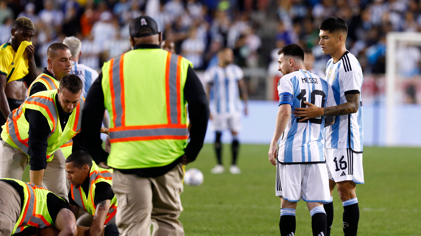 Football: Friendly game: Argentina v Jamaica Horizontal, Lionel Messi 