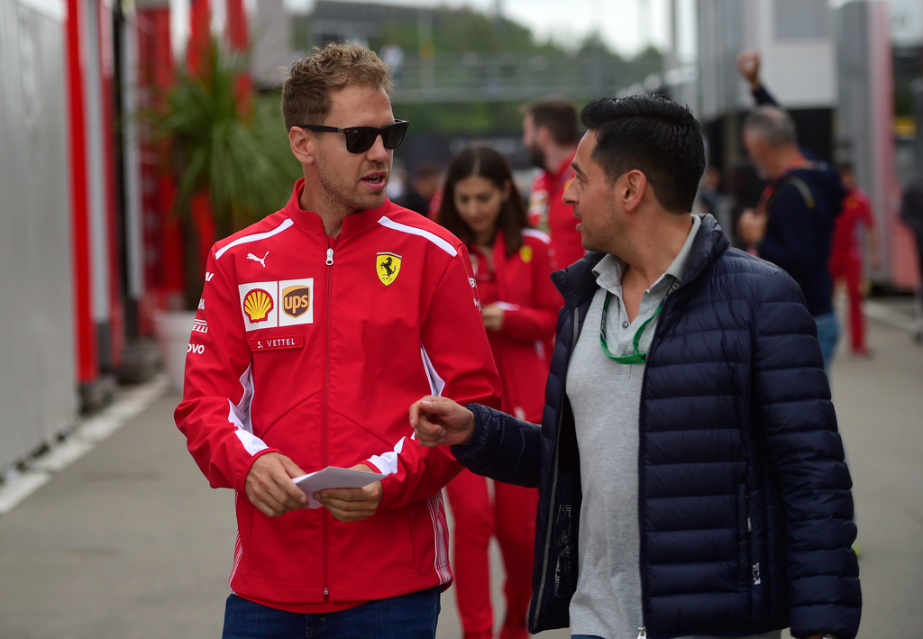 Előkészületek a Forma-1-es Spanyol Nagydíjra, Sebastian Vettel, Scuderia Ferrari 