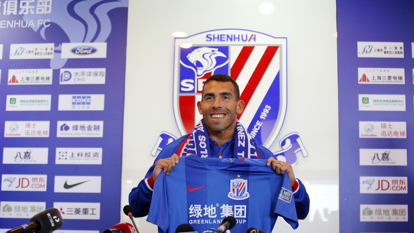 Tevez out to prove his worth in 'new home' Shanghai China Chinese Shanghai Shenhua Greenland FC football club Carlos Tevez 