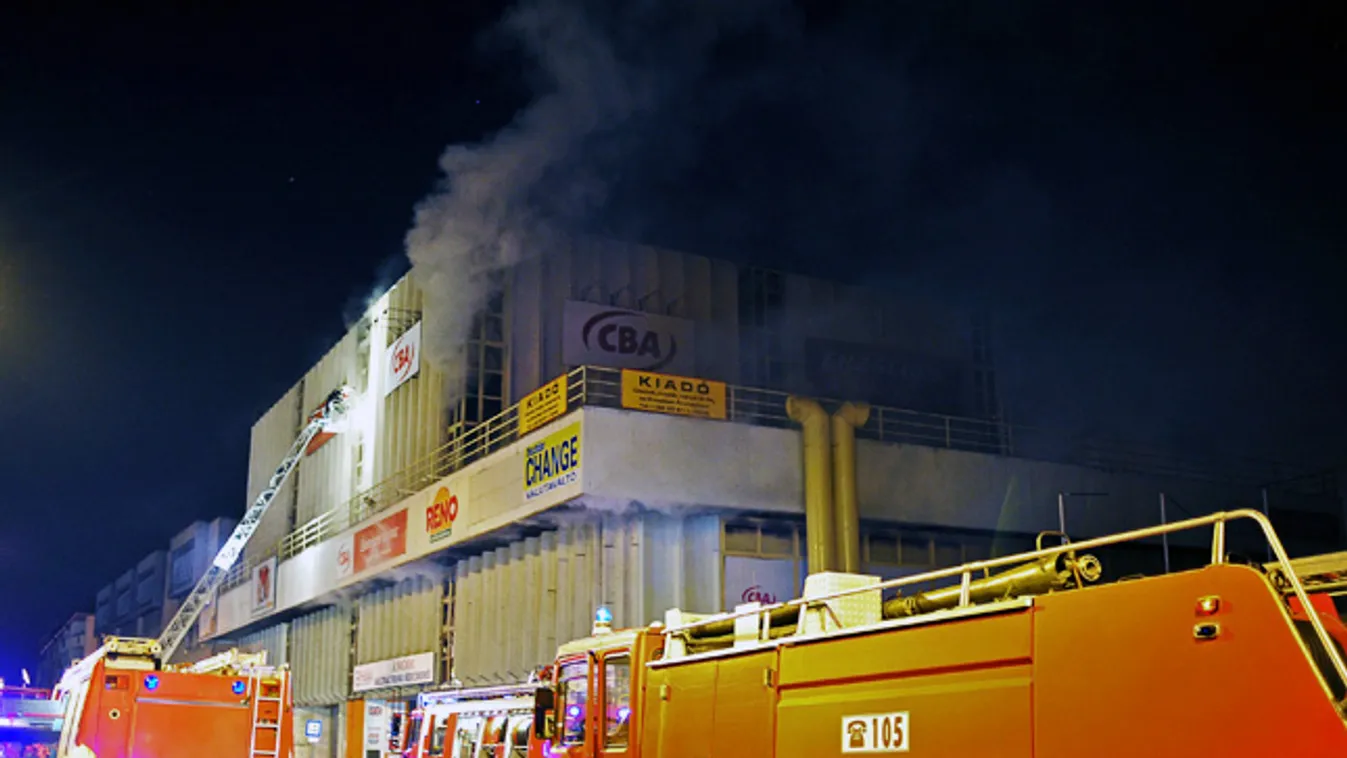 Leégett egy CBA áruház Pesterzsébeten 