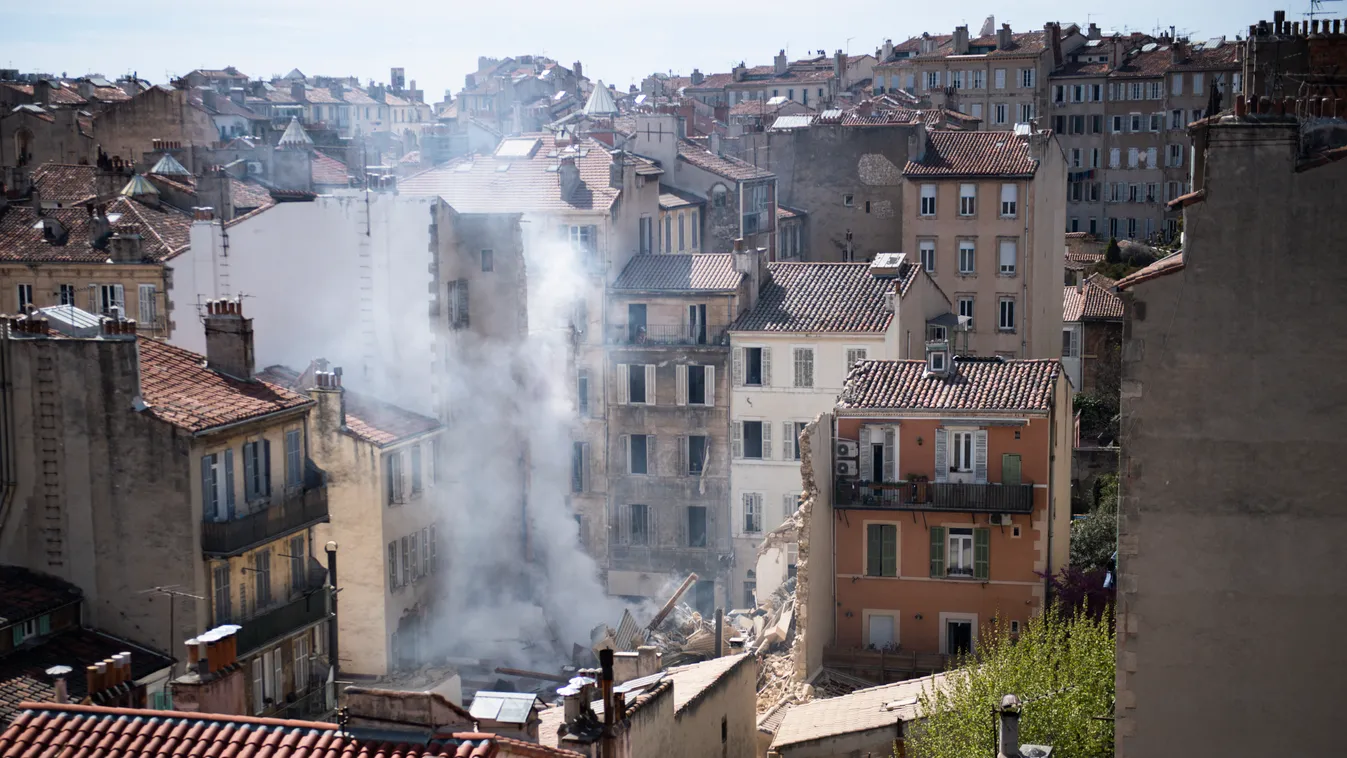 emergency building Horizontal, Franciaország, Marseille, házomlás 