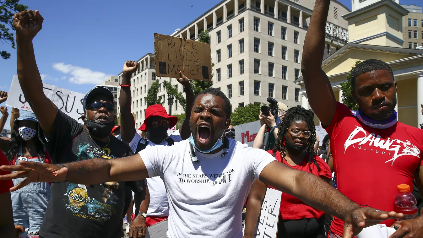 Protests Continue Across The Country In Reaction To Death Of George Floyd GettyImageRank2 People DEATH Conflict SOCIAL ISSUES HORIZONTAL Protest Police Force USA STREET At The Edge Of International Landmark Day Washington DC White House - Washington DC Mi