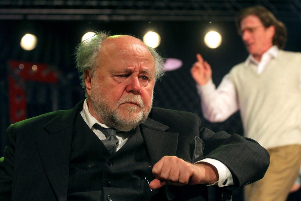 Haumann Péter, színész, színpadi jelenet 