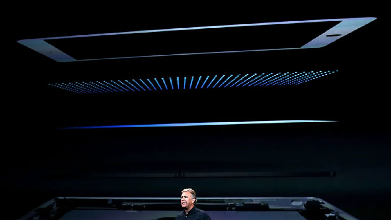 Phil Schiller az Apple, tabletje az iPad Air bemutatóján