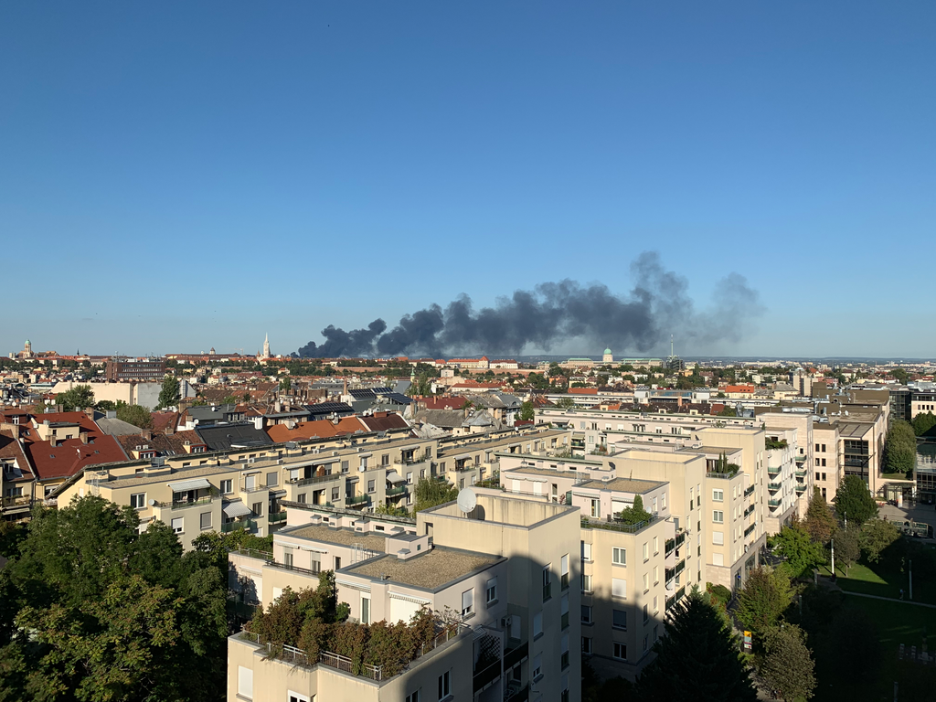 Budapest tűz, füst 2019.09.12. 