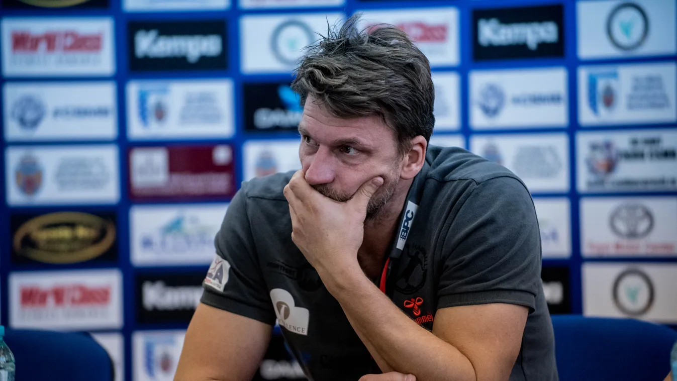 HANDBALL - EHF Cup Men Qualification Round 2 game between  CSM Bucharest (ROU) vs Bregenz Handball (AUT) OCT 2015 romania ostereich austria HANDBALL qualifier qualifying round 2 bucuresti bucharest polyvalent hall Robert Hedin 