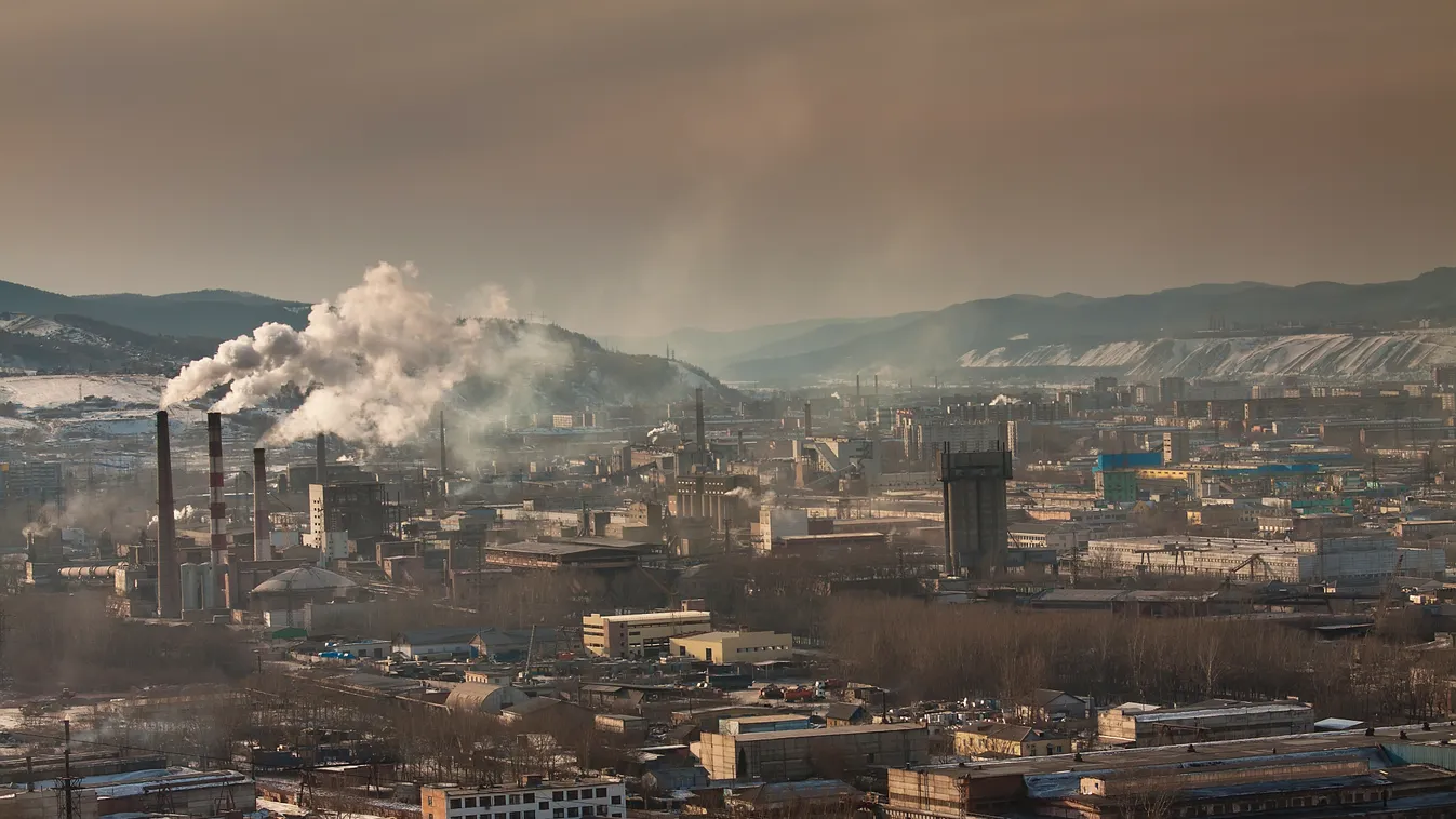 Krasnoyarsk Krasznojarszk füst smog szomg 