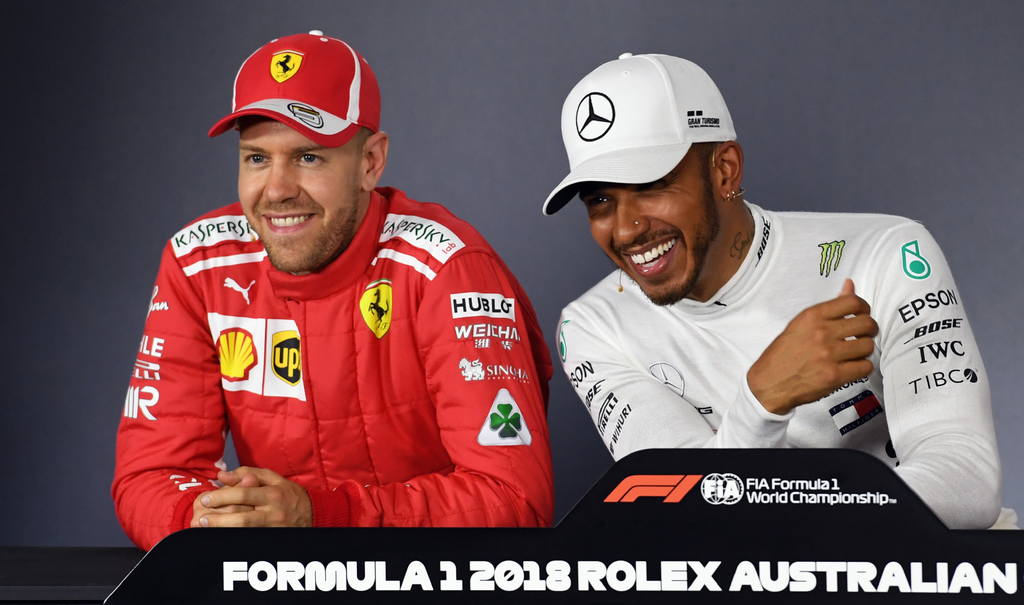 A Forma-1-es Ausztrál Nagydíj szombati napja, Sebastian Vettel, Scuderia Ferrari, Lewis Hamilton, Mercedes-AMG Petronas 