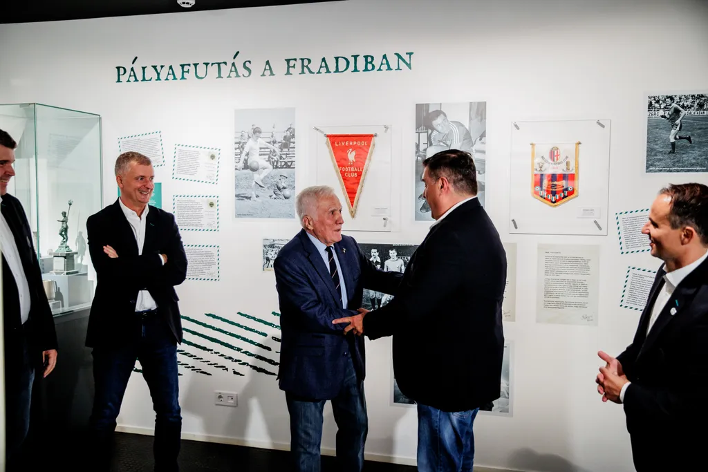 Fradi Múzeum, Rákosi Gyula időszaki kiállítás, megnyitó, könyvbemutató, 70 évem a Fradiban, 2023.09.26. 
