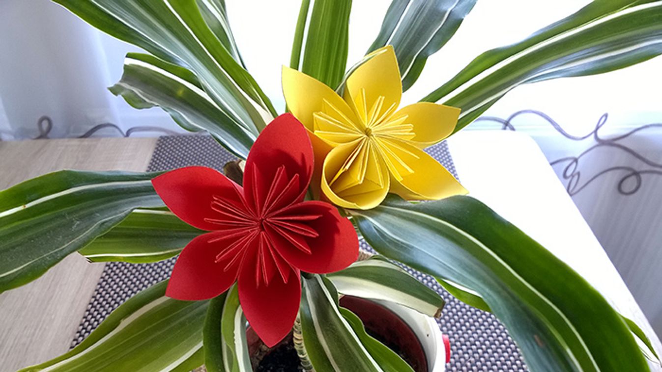 origami virág 