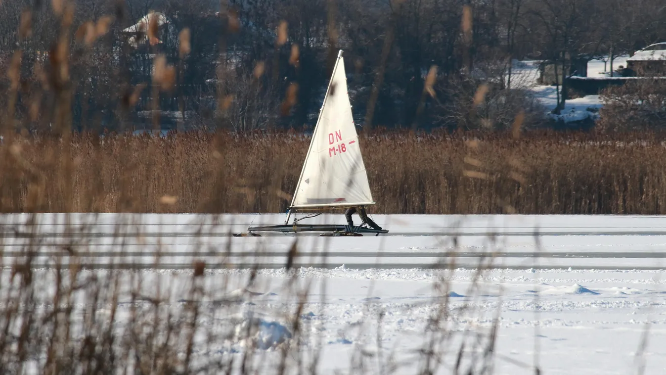 Balaton IDŐJÁRÁS jeges KÖZLEKEDÉSI ESZKÖZ TÁJ tó vitorlás 
