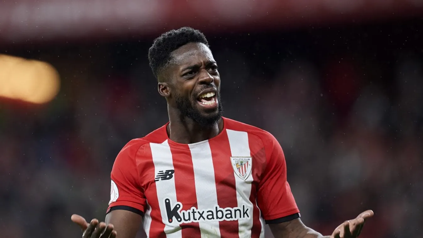 Athletic Club v FC Barcelona - Copa Del Rey soccer Athletic Club FC Barcelona La Liga Santander Copa del Rey Ińaki Williams Waist up One person Copa del Rey match San Mames Stadium January Bilbao Horizontal SPORT FOOTBALL PHOTO 