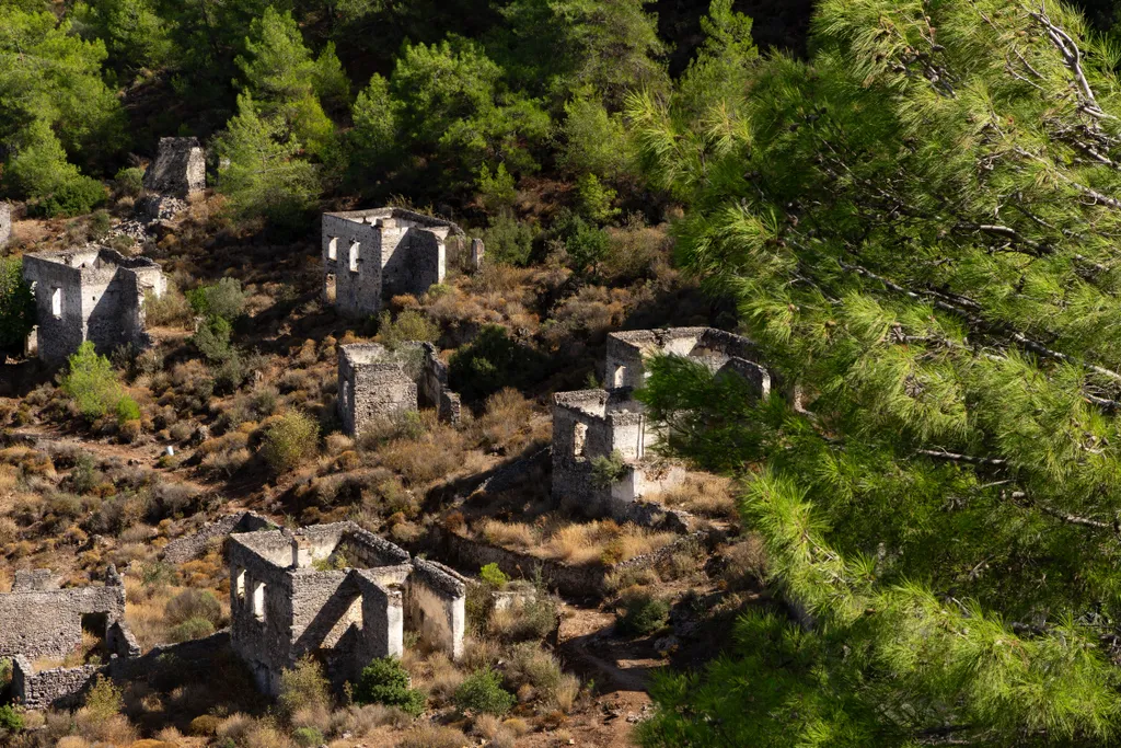 Kayaköy, falu, elhagyatott, török szellemváros 