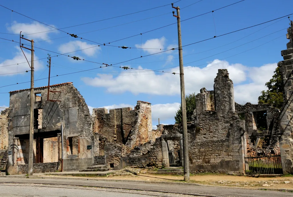 Oradour-sur-Glane francia szellemváros 