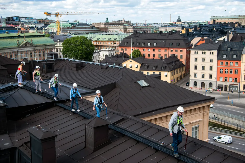 Stockholm városnéző túra a háztetőkön 