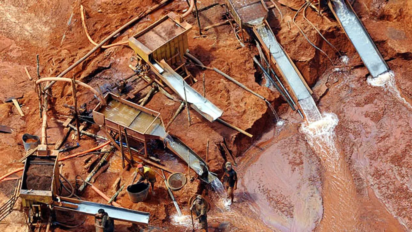bányászat, káros környezeti hatás, illegális aranyások brazíliában 