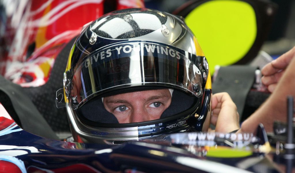 Formula One Budapest - Sebastian Vettel HUNGARY:HUN Motor_Racing SPO Sports F1 facial_expression formula_1 head_shot HELMET rookie single toro_rosso HORIZONTAL 