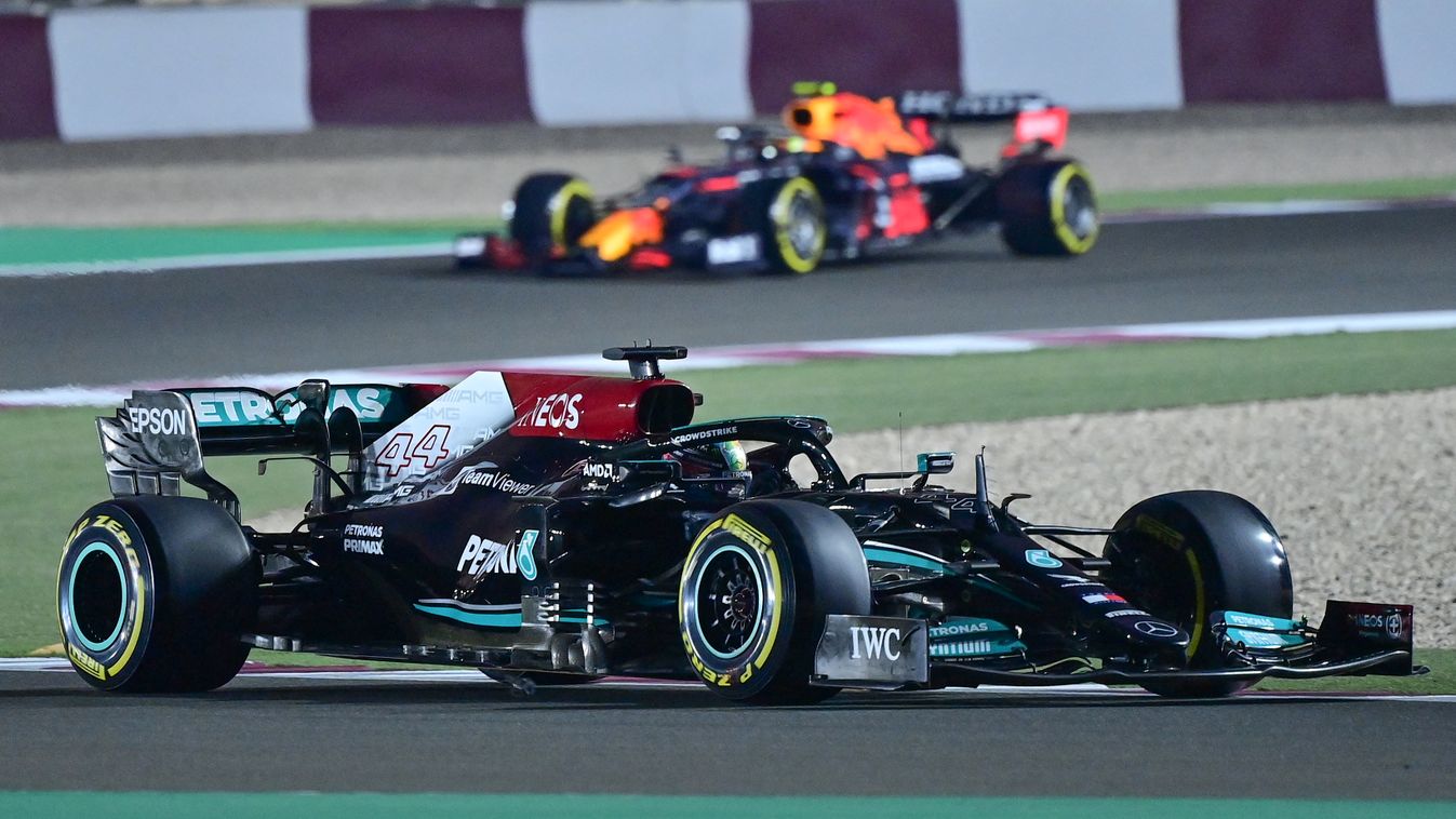 Forma-1, Katari Nagydíj, péntek, Lewis Hamilton, Mercedes, Sergio Pérez, Red Bull 