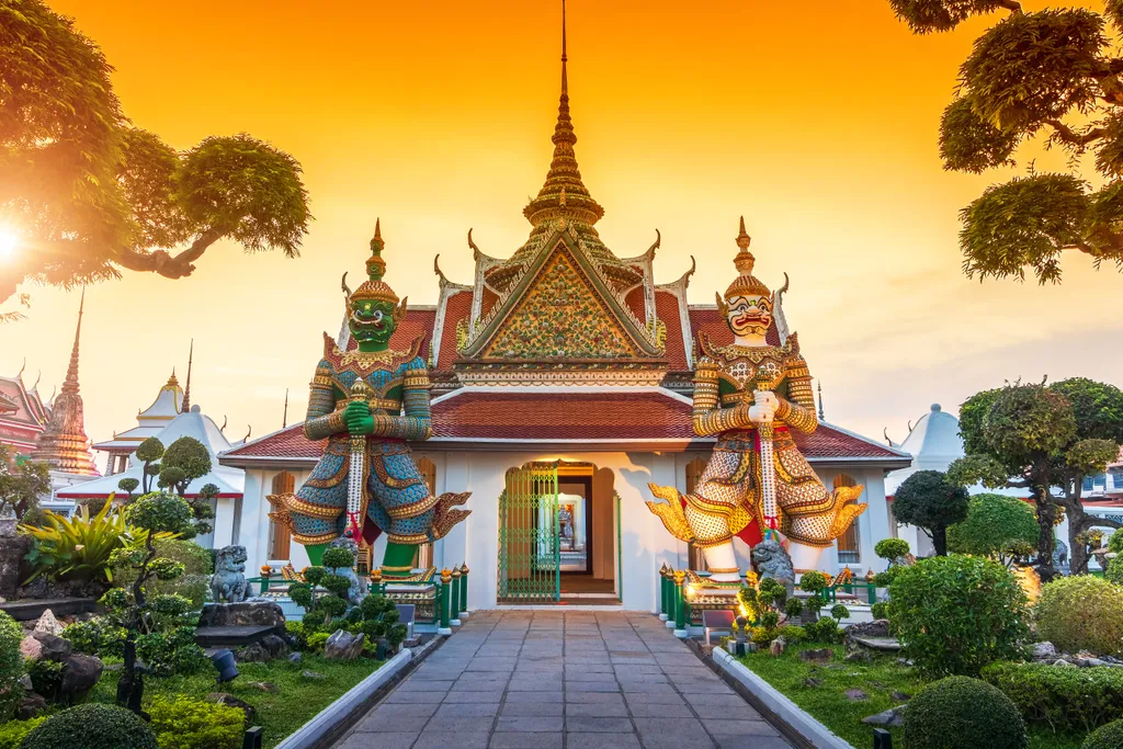 Vat, Arun, buddhista, templom, Bangkok, Thaiföld, Temple, of, Dawn, 