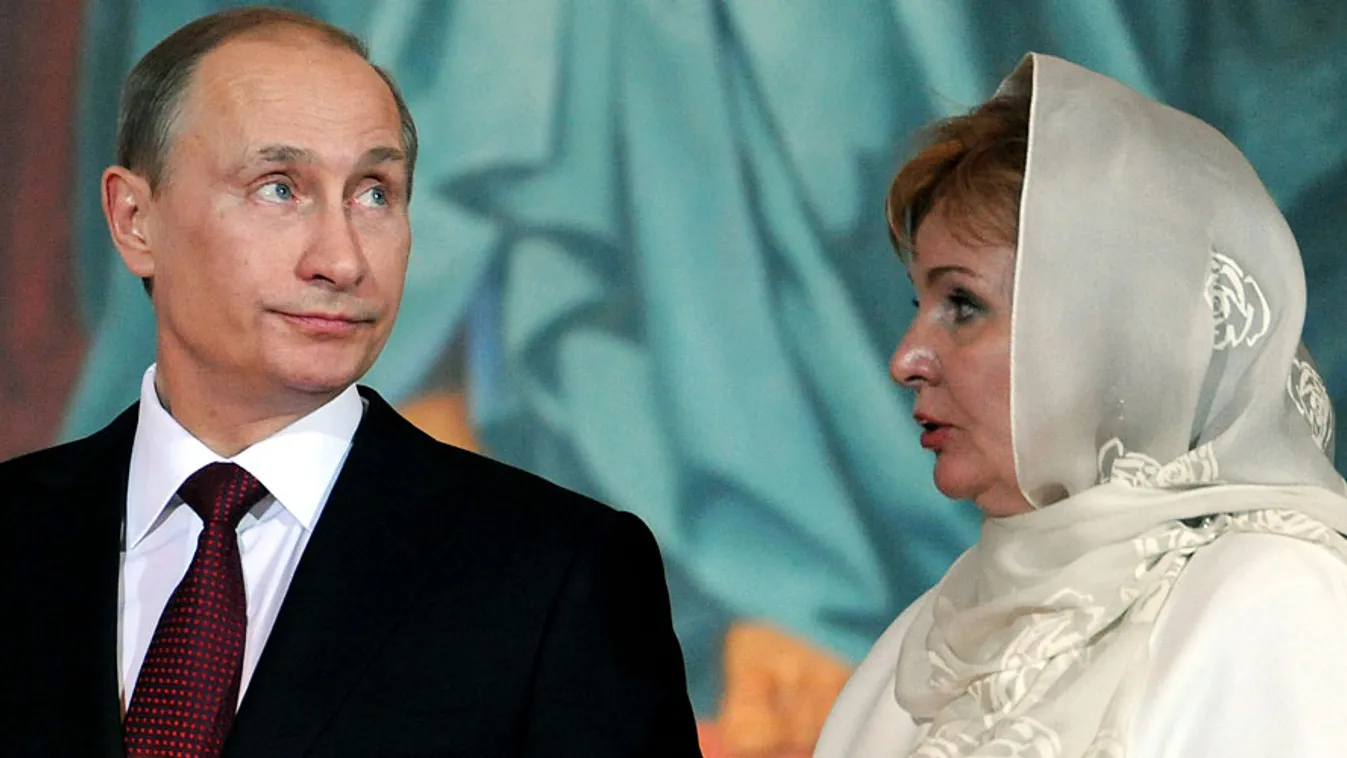 Vlagyimir Putyin és felesége Ljudmila Putyina