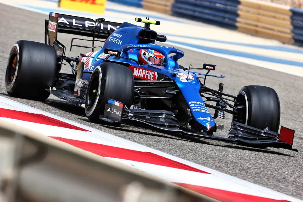 Forma-1, Esteban Ocon, Alpine F1 Team, Bahrein teszt 1. nap 