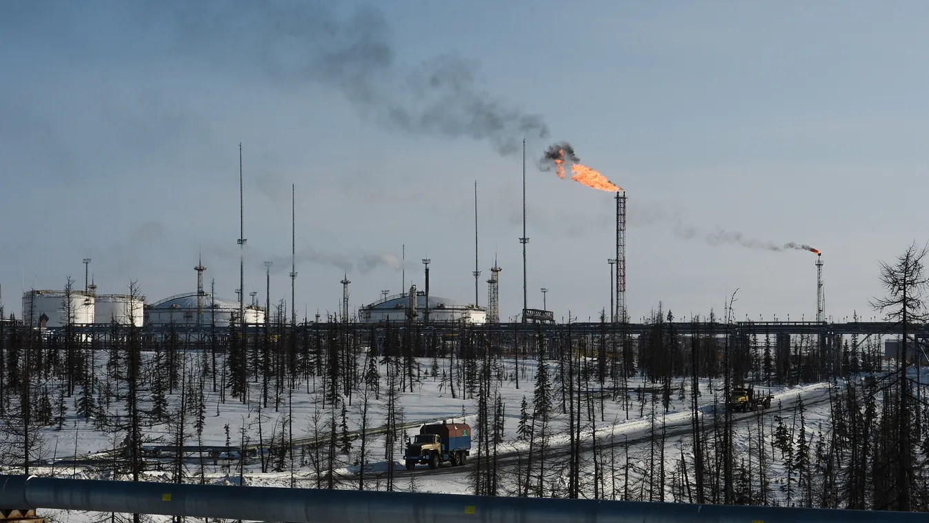 Oroszország olaj gáz Vankor oil and gas field in Krasnoyarsk Territory oil industry fuel gas extraction petroleum raw materials rosneft fuels SQUARE FORMAT 