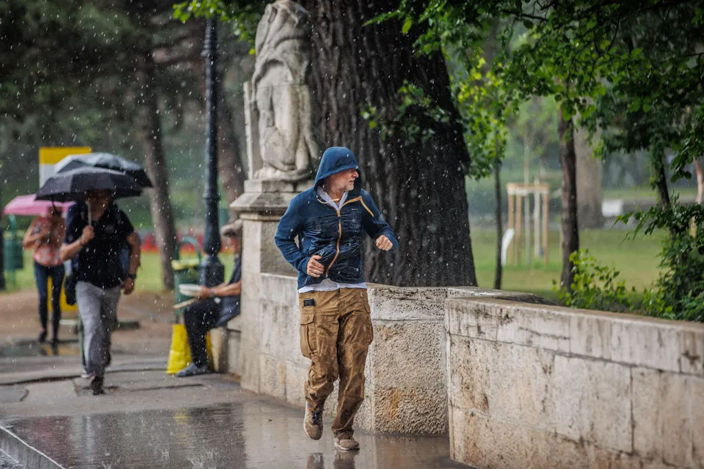 eső, zivatar, zápor, Budapest időjárás, időjárás 06.09., esőzés 