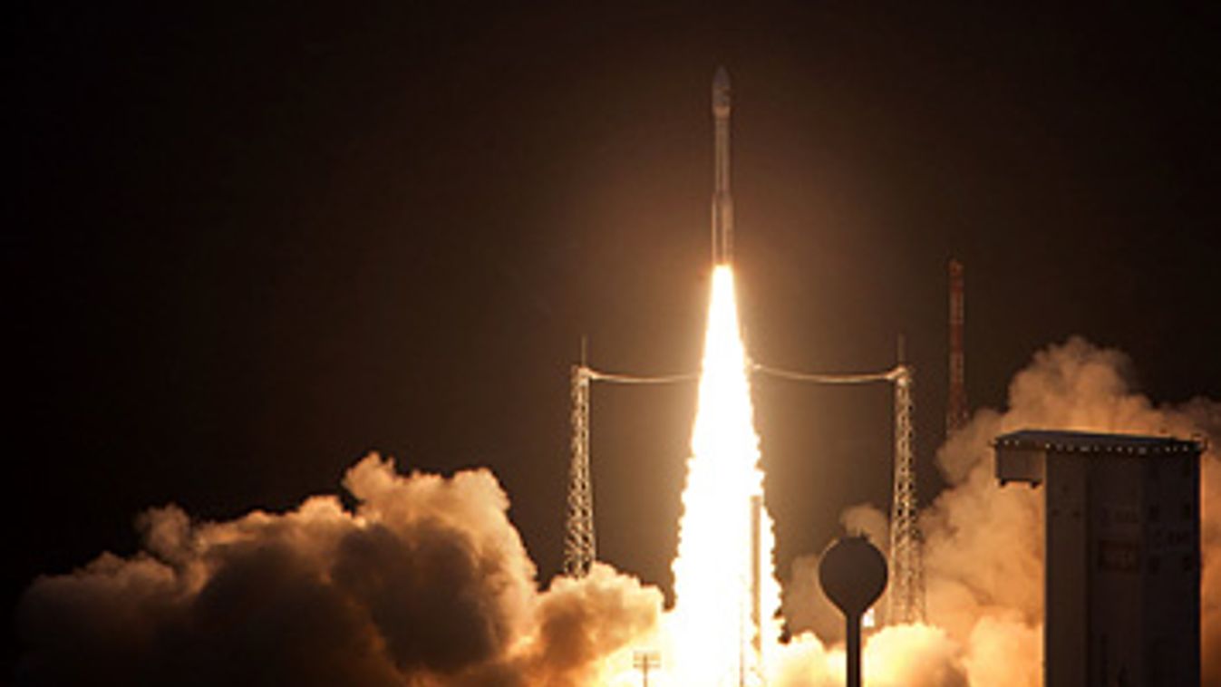 A Vega hordozórakéta startja az Európai Űrügynökség (ESA) Francia-Guyanában lévő starthelyén, Kourouban, Masat-1
