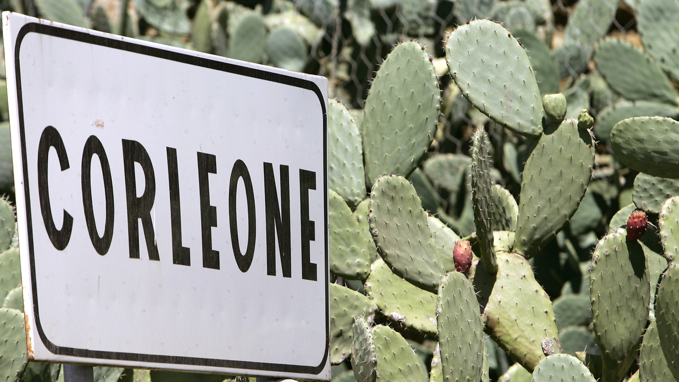 corleone szicília tábla maffia olaszország 