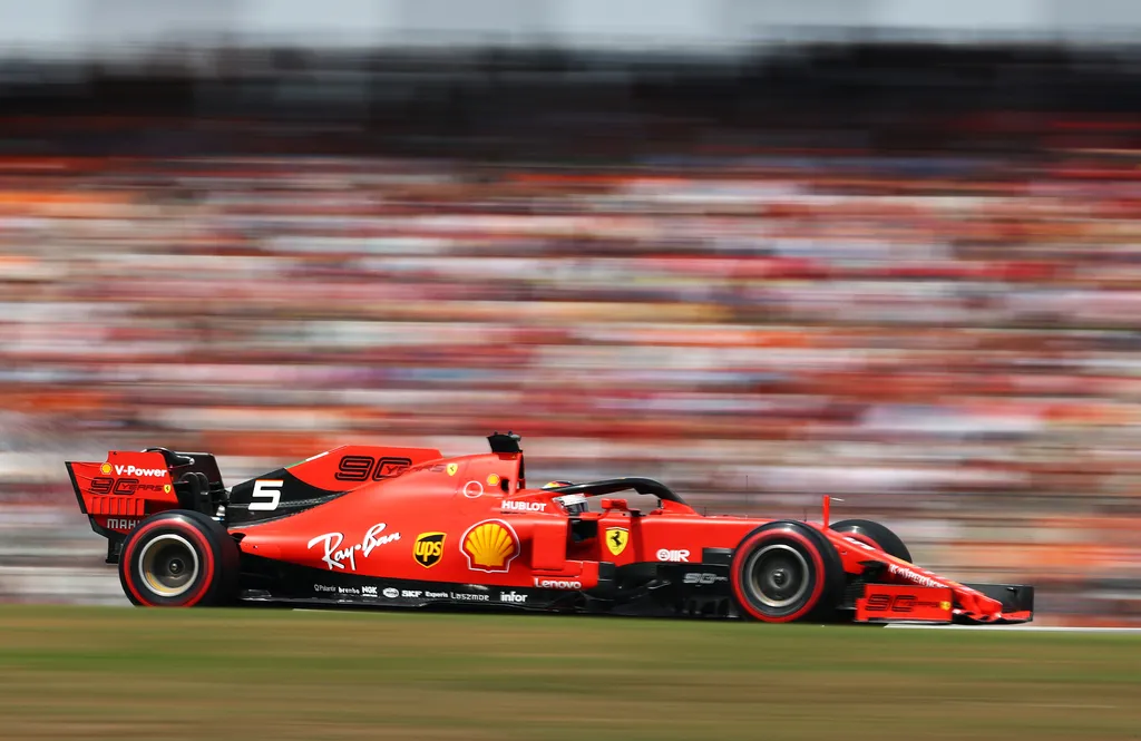 Forma-1, Német Nagydíj, időmérő, Sebastian Vettel, Ferrari 