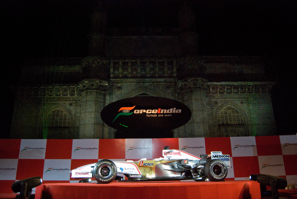 Forma-1, Force India 2008 bemutató, Gateway of India, Mumbai 