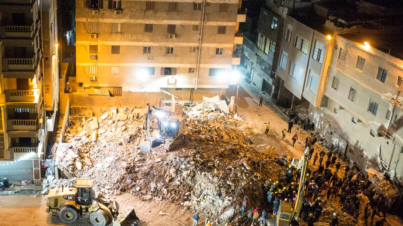 Egyiptom, Kairó, összedőlt lakóház, 