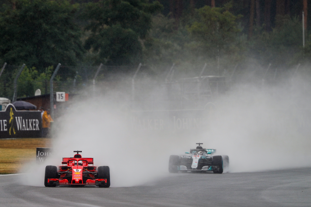 A Forma-1-es Német Nagydíj szombati napja, Sebastian Vettel, Scuderia Ferrari, Lewis Hamilton, Mercedes-AMG Petronas 